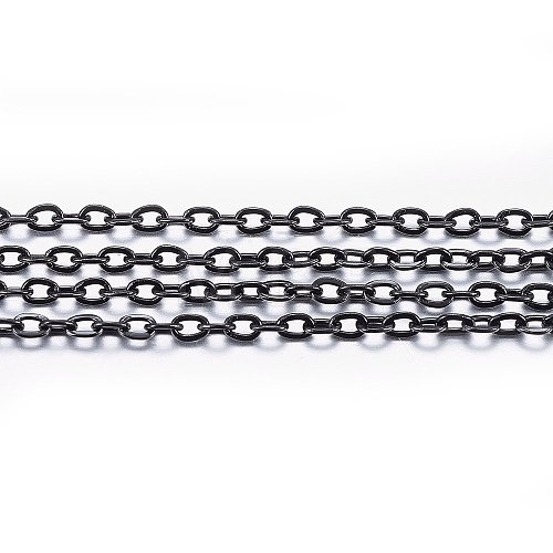 Handmade 304 Stainless Steel Cable Chains STAS-P213-05B-02-1