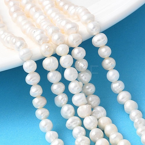 Natural Cultured Freshwater Pearl Beads Strands PEAR-I007-07O-10C-1