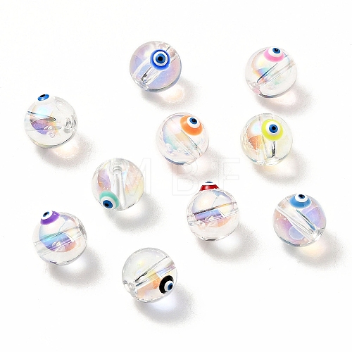 Transparent Glass Beads GLAA-F121-13-1