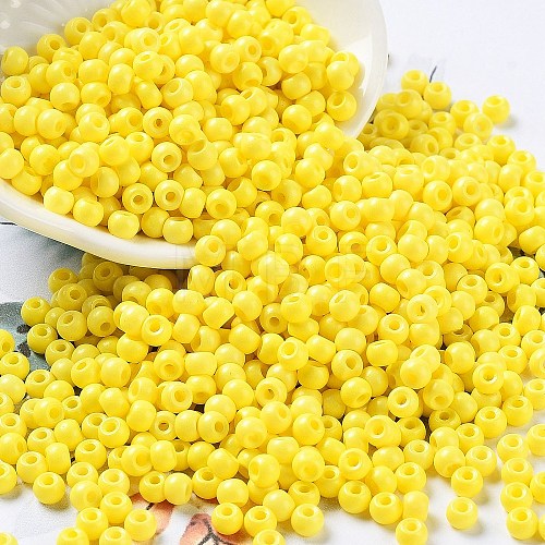 Baking Paint Glass Seed Beads SEED-H002-I-A532-1