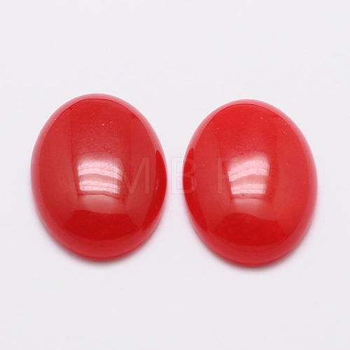 Dyed Oval Natural Jade Cabochons X-G-K021-18x13mm-07-1