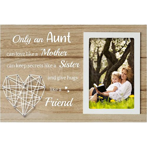 MDF Photo Frame DJEW-WH0036-007-1