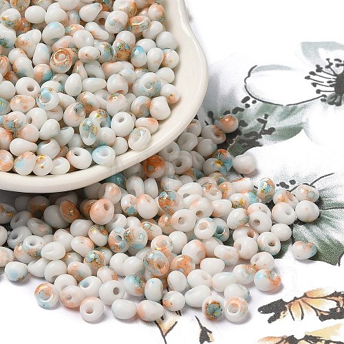 Baking Paint Glass Seed Beads SEED-F006-01A-12-1