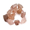 Natural Hematoid Quartz/Ferruginous Quartz Beads Strands GG-CBA0B77-A30-03-5