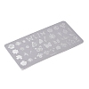 Tarnish Resistant 410 Stainless Steel Nail Art Stamping Plates MRMJ-P020-02P-01-4