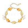 Natural Cultured Freshwater Pearl Beads Charm Bracelets BJEW-JB13767-02-2