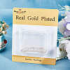 10Pcs Brass Micro Pave Clear Cubic Zirconia Earring Hooks KK-BBC0008-73-6