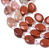 Cherry Quartz Glass & Natural Red Jasper & Sodalite & Green Strawberry Quartz & Rhodonite Beads Strands G-Z135-A06-5