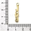 Brass Micro Pave Cubic Zirconia Charms KK-P295-48G-3