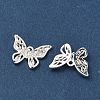 Brass Micro Pave Clear Cubic Zirconia Charms KK-C168-27S-2