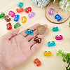 20Pcs 10 Colors Glass Enamel Beads LAMP-PA0001-44D-3