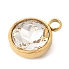 Birthstone Theme April 304 Stainless Steel Pendants STAS-K239-01G-A04-2
