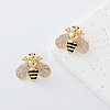 304 Stainless Steel Enamel Stud Earrings for Women RM0319-4-1