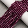 Natural Ruby Beads Strands G-A276-C10-4mm-1