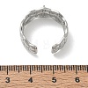 304 Stainless Steel Cuff Open Ring Setting SA-CBA37BC-04P-3