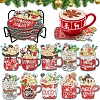 DIY 5D Christmas Diamond Painting Cup Mat Kits PW-WGEBBF8-01-1