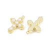 Alloy with ABS Plastic Imitation Pearl Pendants AL-CBA15FB-09G-2