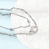 Brass Ring Link 2-Strand Bracelets KK-CBA103C-01P-3