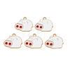 Alloy Enamel Pendants ENAM-T016-17-RS-1