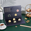Wooden Commemorative Coin Organizer Slotted Display Stands ODIS-WH0086-228B-4