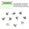 8Pair 2 Style Polymer Clay Rhinestone Stud Earring Findings EJEW-DC0001-15-4