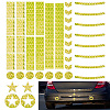 Waterproof PET Plastic Reflective Stickers DIY-WH0580-67B-1