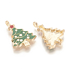 Alloy Enamel Pendants X-ENAM-S115-003-2