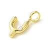 Rack Plating Brass with ABS Plastic Pearl European Dangle Charms KK-G501-02Y-G-2