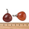 Dyed & Heated Natural Carnelian Pendants G-G147-04P-3