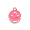 Alloy Enamel Pendants X-ENAM-S124-01A-03K-2