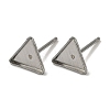 Tarnish Resistant 304 Stainless Steel Stud Earring Settings X-STAS-Q170-11-1