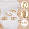 Yilisi 6Pairs 6 Styles Cubic Zirconia Hoop Earrings EJEW-YS0001-02-11