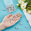 50Pcs 10 Styles Alloy Crystal Rhinestone Pendants ALRI-PH0001-35-3