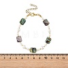 Paua Shell & Shell Pearl Beaded Bracelets for Women BJEW-JB14218-4