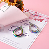 2Pcs 2 Style Alloy Magnetic Locket Pendants PALLOY-TA0002-35M-6