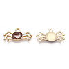 Light Gold Plated Alloy Pendants ENAM-T009-13B-1