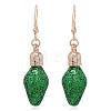 Christmas Theme Alloy Plastic Dangle Earrings FS-WG6FBD6-21-1