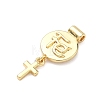 Religion Brass Pendants KK-H539-18G-07-2