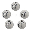 5Pcs 304 Stainless Steel Round Cord End Caps STAS-FH0002-40B-1