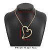 Valentine's Day Alloy Heart Frame Pendant Iron Round Snake Chain Necklaces for Women FS-WGF7DED-03-1