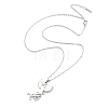 Non-Tarnish 304 Stainless Steel Pendant Necklaces NJEW-P306-06P-2