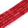 Dyed Natural White Jade Beads Strands G-T139-57A-09-4