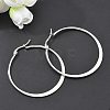 Tarnish Resistant 304 Stainless Steel Big Hoop Earrings EJEW-F105-18P-2