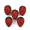 Alloy Clay Rhinestone Pendants RB-P038-05A-G-1