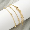 1.2MM Brass Ball Round Snake Chain Necklaces for Women Men NJEW-F350-03G-2