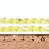 Transparent Electroplate Glass Beads Strands LS-EGLA-N023-6x8mm-A02-4