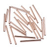 Electroplate Glass Bugle Beads X-SEED-S043-02A-03-2