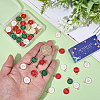 60Pcs 3 Colors Zinc Alloy Enamel Pendants ENAM-SC0008-26-3