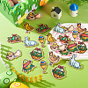 40Pcs 8 Styles Easter Polyester Cloth Sew On Ornament Accessories PATC-TA0001-62-8