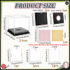 Transparent Acrylic Sport Ball Display Cases with Black Base ODIS-WH0030-300-2
